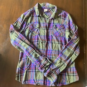 Purple and Green Flannel